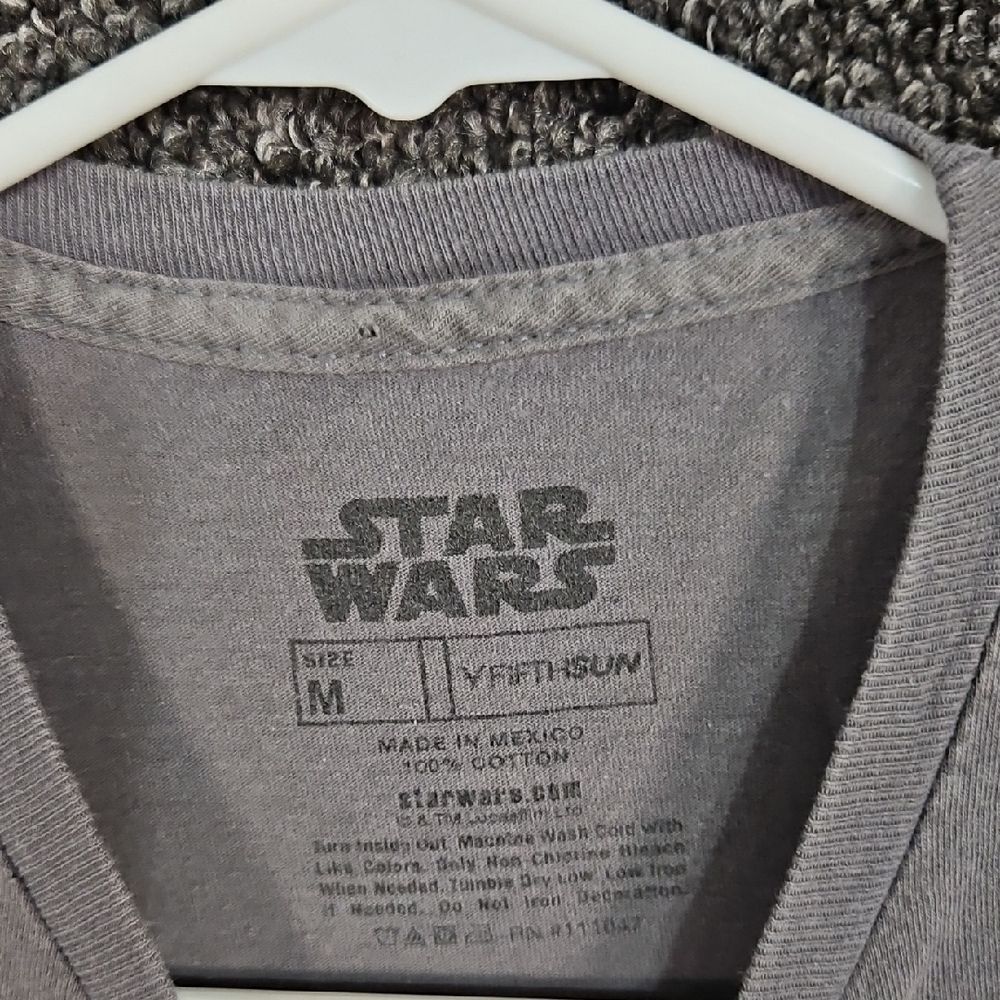 Star Wars Graphic T-Shirt Men's Medium Grey - Picture 2 of 5